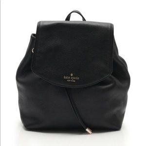Black kate spade back pack